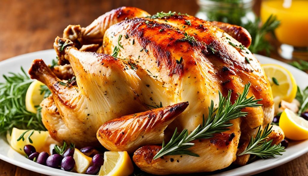 roasted chicken with herbs