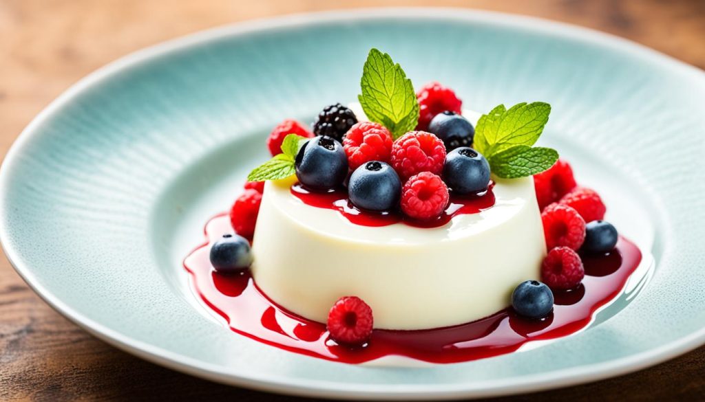 Garnished Panna Cotta Garnished Panna Cotta