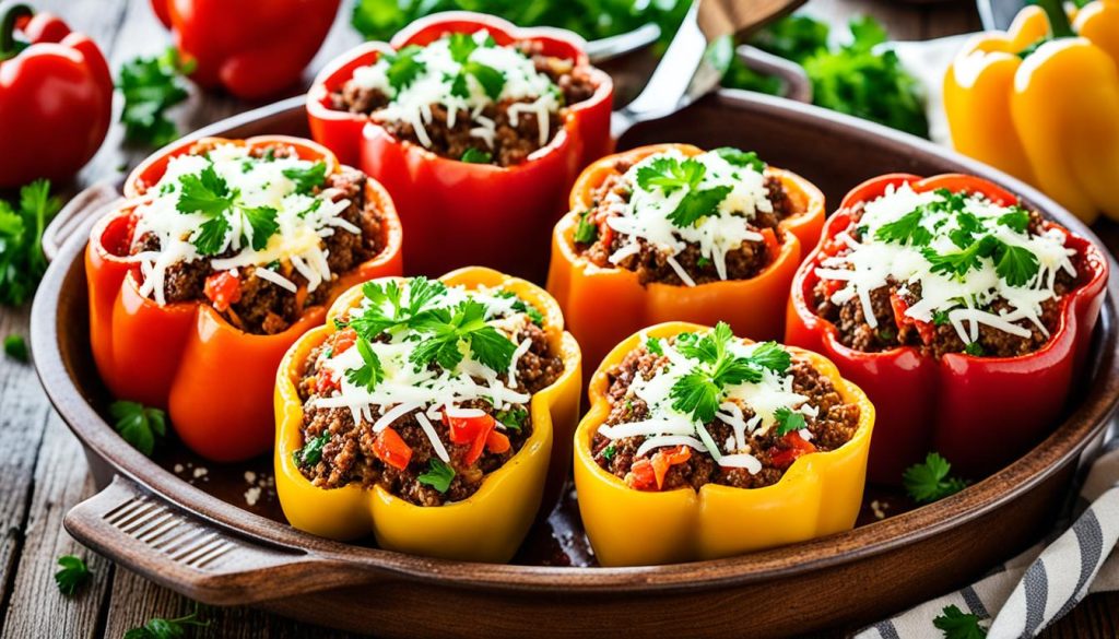 baked stuffed peppers