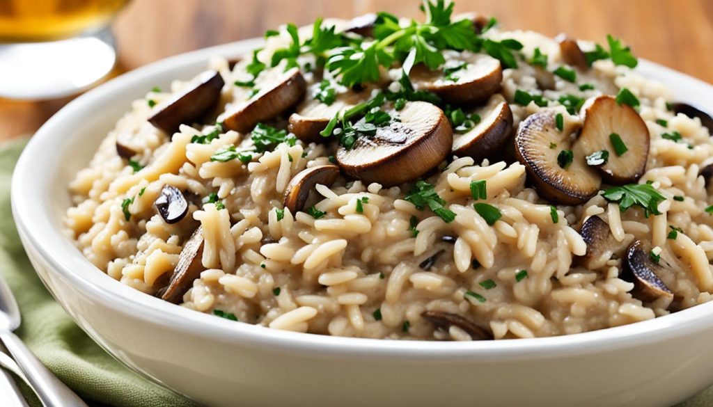 classic mushroom risotto