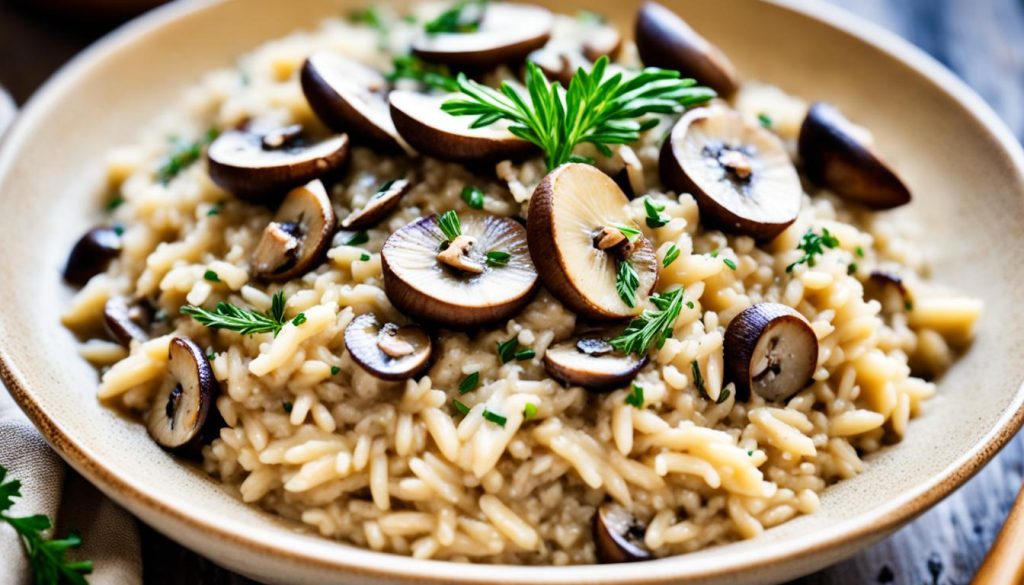 mushroom risotto Italian recipe