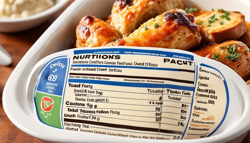 nutritional value of toad in the hole