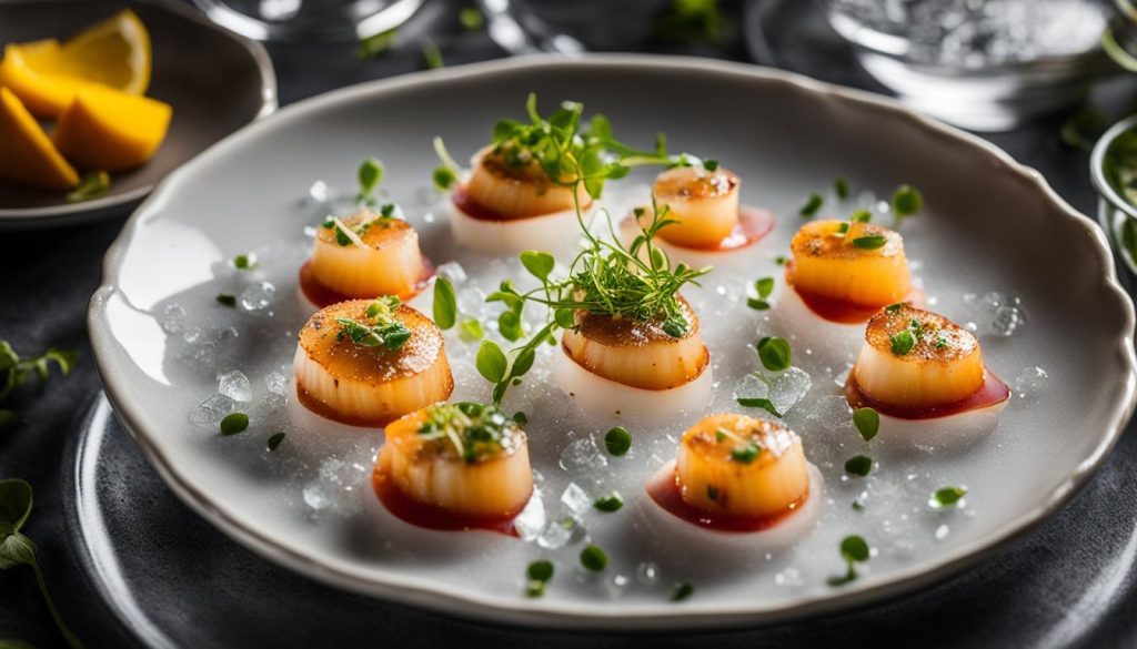 scallops crudo