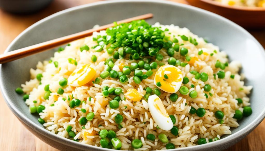 seasoning egg fried rice