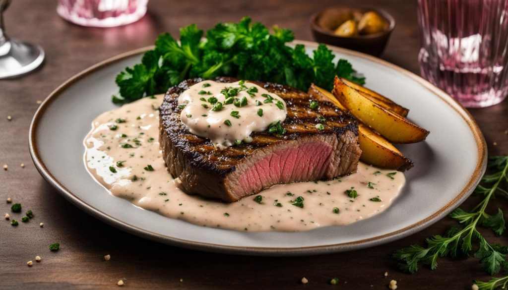 steak peppercorn sauce