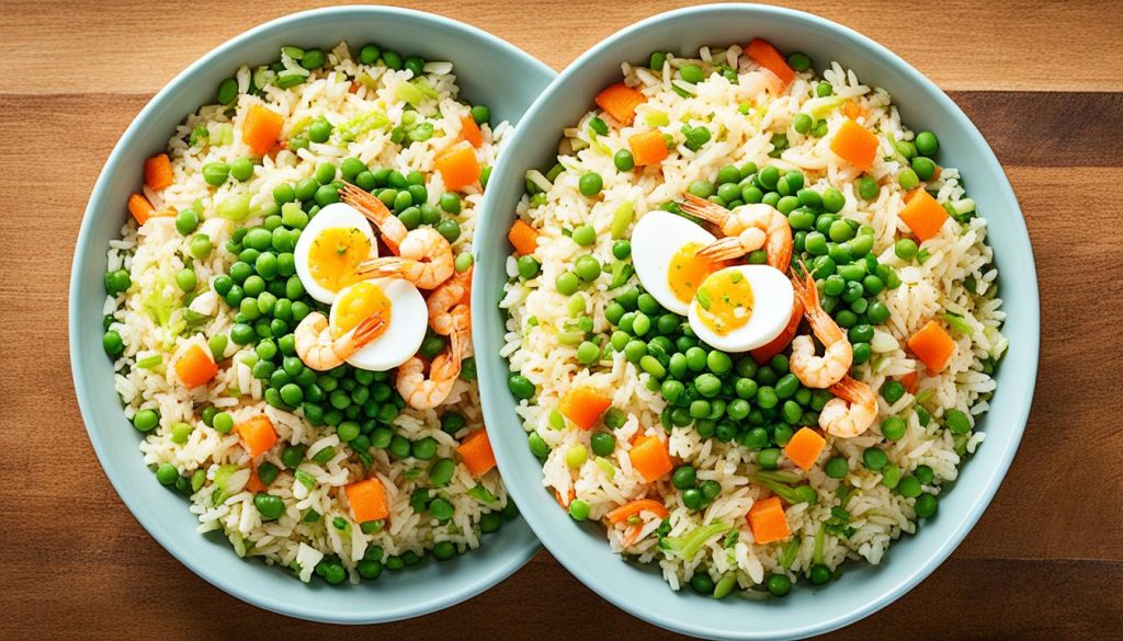 variations of egg fried rice