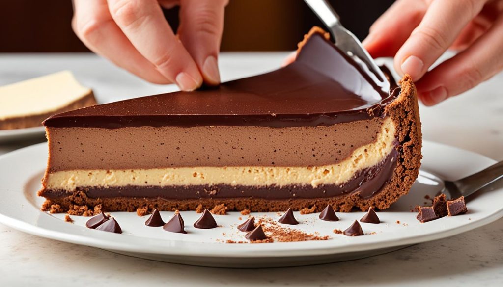 chocolate cheesecake step by step