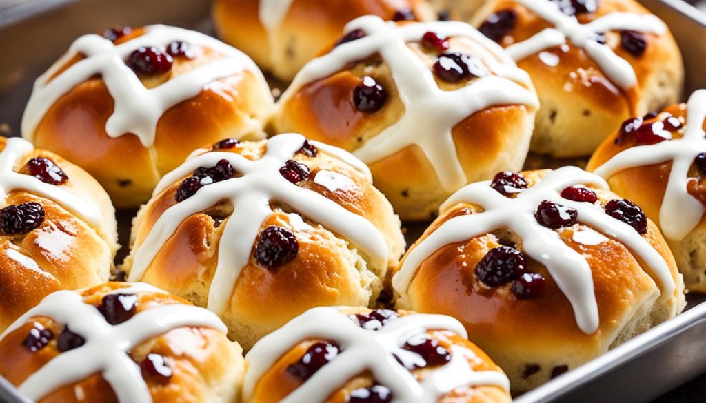 homemade hot cross buns