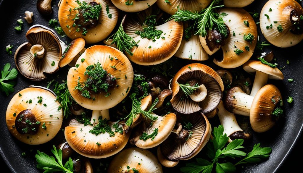 Garlic mushrooms