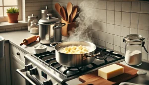 Let the butter and flour cook together until a fragrant, nutty flavor emerges