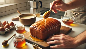 Warm honey and brush it over the cooled bara brith for a glossy finish