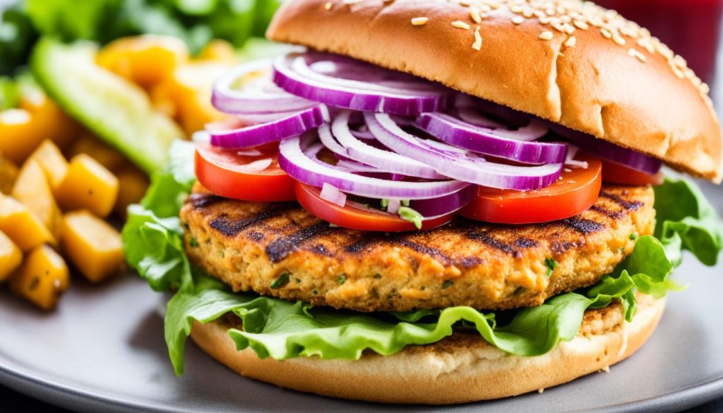 chickpea burger