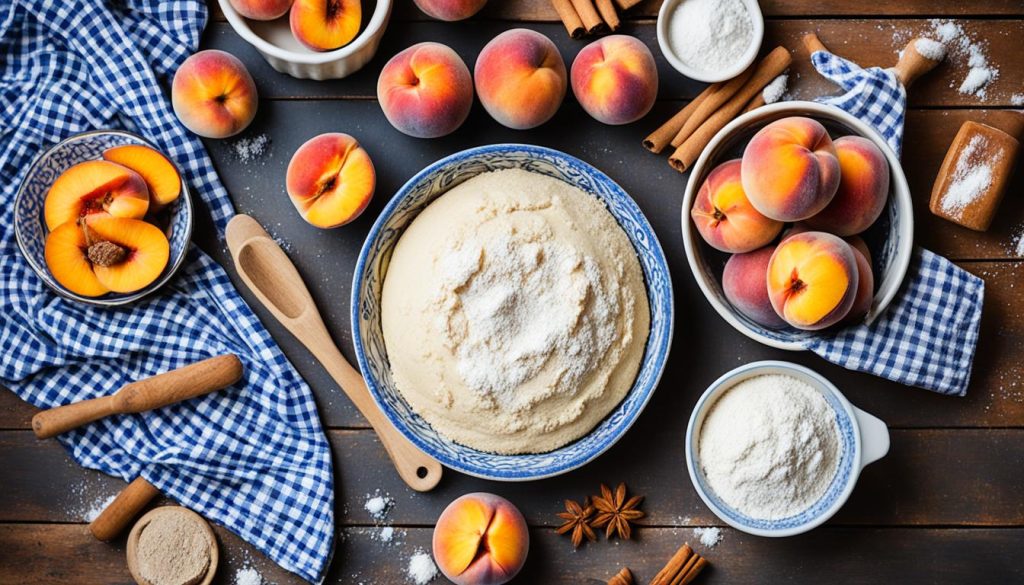 homemade peach cobbler