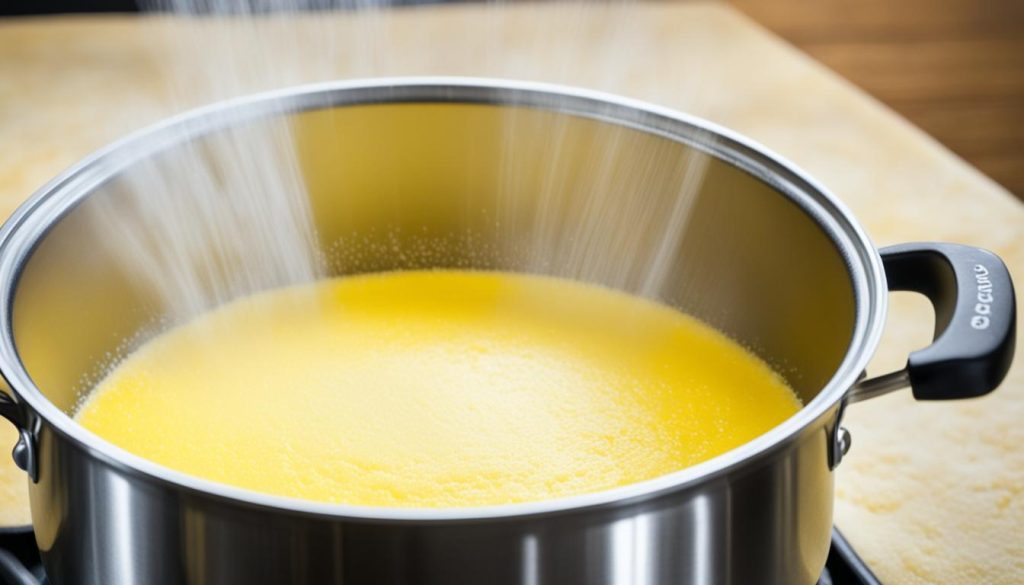 how to make polenta cooking image