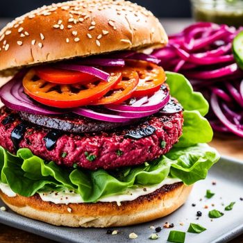 vegetarian beetroot burger