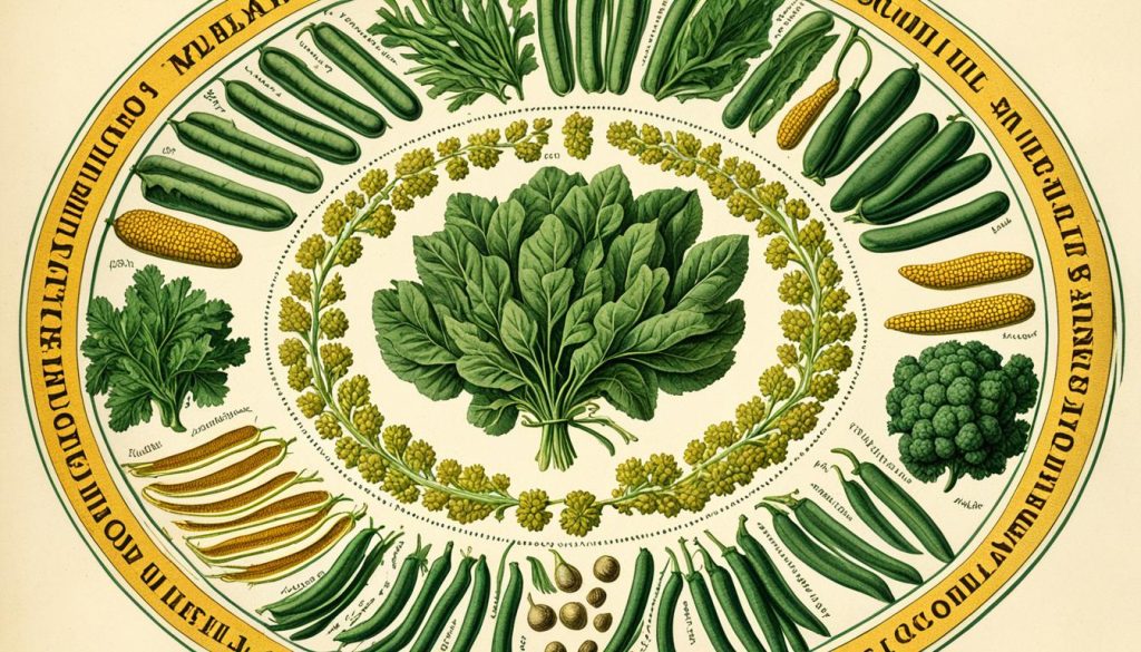 Antique illustrations of piccalilli recipes