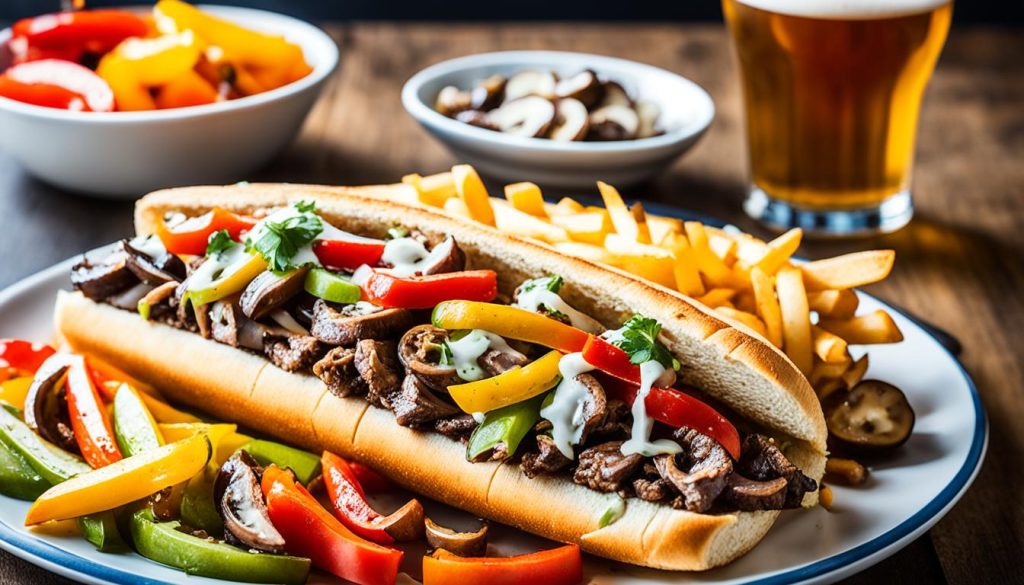 serving suggestions philly cheesesteak