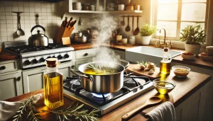 In a large pot, heat the olive oil over medium heat