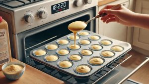 Spoon the batter into the cupcake cases, filling them about two-thirds full. Bake for 18-20 minutes, or until a toothpick inserted into the centre comes out clean